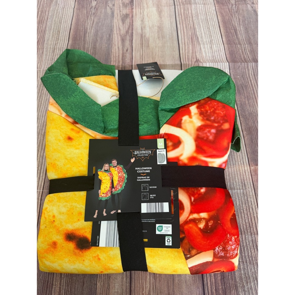 The Halloween Collection Taco Costume One Piece Unisex Adult Size Medium New